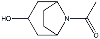 1-(3-hydroxy-8-azabicyclo[3.2.1]oct-8-yl)ethanone 구조식 이미지