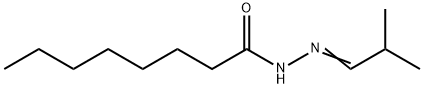 N-[(E)-2-methylpropylideneamino]octanamide 구조식 이미지