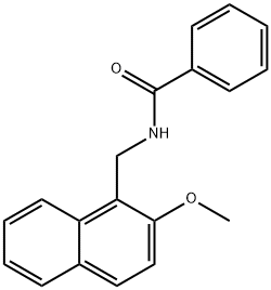 N-(2-Methoxy-naphthalen-1-ylmethyl)-benzamide 구조식 이미지