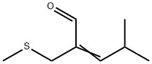 4-METHYL-2-(METHYLTHIOMETHYL)-2-PENTENAL Structure