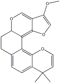 10,10-dimethyl-6H,10H-chromeno[6',7':4,5]furo[3,2-c]chromen-3-yl methyl ether Structure