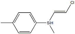 Silane, chloroethenylmethyl(4-methylphenyl)- Structure