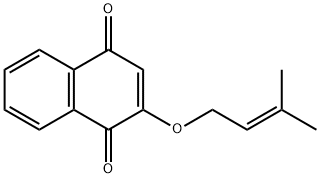 2-(3-methylbut-2-enyloxy)naphthalene-1,4-dione 구조식 이미지