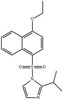 1-((4-ethoxynaphthalen-1-yl)sulfonyl)-2-isopropyl-1H-imidazole Structure