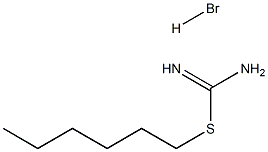 (hexylsulfanyl)methanimidamide hydrobromide Structure