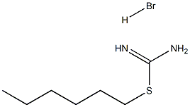 (hexylsulfanyl)methanimidamide hydrobromide 구조식 이미지