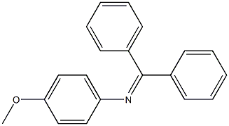 Benzenamine,N-(diphenylmethylene)-4-methoxy- Structure