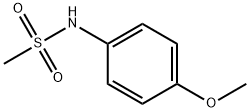 Methanesulfonamide, N-(4-methoxyphenyl)- 구조식 이미지