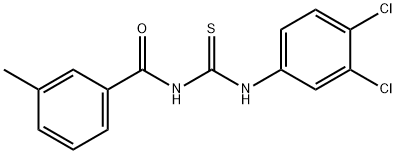 N-{[(3,4-dichlorophenyl)amino]carbonothioyl}-3-methylbenzamide Structure