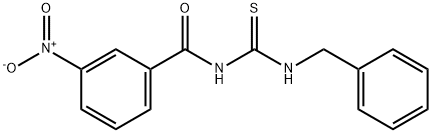 N-[(benzylamino)carbonothioyl]-3-nitrobenzamide 구조식 이미지