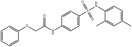 N-(4-{[(2,4-dimethylphenyl)amino]sulfonyl}phenyl)-2-phenoxyacetamide Structure