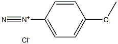 Benzenediazonium, 4-methoxy-, chloride 구조식 이미지