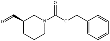 (R)-Benzyl 3-formylpiperidine-1-carboxylate 구조식 이미지