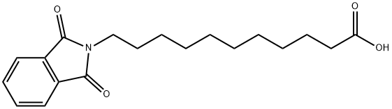 11-(1,3-Dioxo-1,3-dihydro-isoindol-2-yl)-undecanoic acid 구조식 이미지