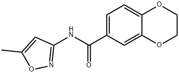 N-(5-methylisoxazol-3-yl)-2,3-dihydrobenzo[b][1,4]dioxine-6-carboxamide Structure