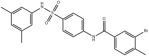 3-bromo-N-(4-{[(3,5-dimethylphenyl)amino]sulfonyl}phenyl)-4-methylbenzamide Structure