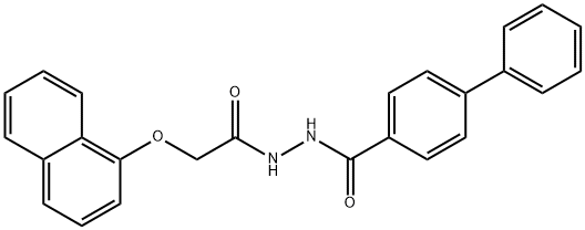 N'-[2-(1-naphthyloxy)acetyl]-4-biphenylcarbohydrazide Structure