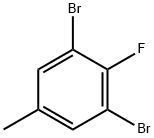 3,5-Dibromo-4-fluorotoluene 구조식 이미지