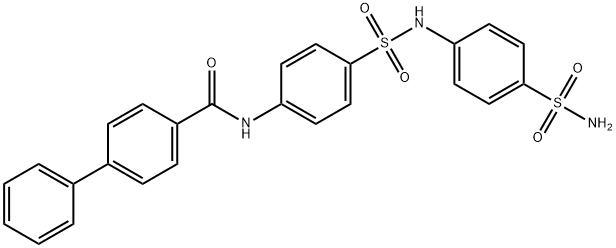 N-[4-({[4-(aminosulfonyl)phenyl]amino}sulfonyl)phenyl]-4-biphenylcarboxamide Structure