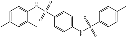N-(4-{[(2,4-dimethylphenyl)amino]sulfonyl}phenyl)-4-methylbenzenesulfonamide 구조식 이미지
