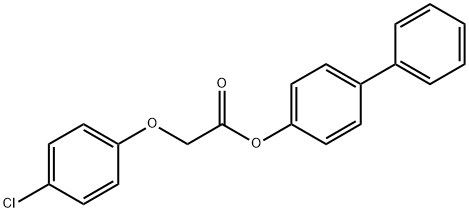 4-biphenylyl (4-chlorophenoxy)acetate Structure