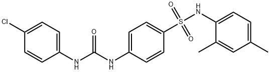 4-({[(4-chlorophenyl)amino]carbonyl}amino)-N-(2,4-dimethylphenyl)benzenesulfonamide Structure