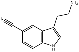 1H-Indole-5-carbonitrile, 3-(2-aminoethyl)- 구조식 이미지