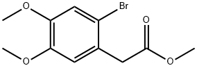 Benzeneacetic acid, 2-bromo-4,5-dimethoxy-, methyl ester Structure