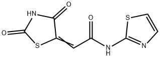 (Z)-2-(2,4-dioxothiazolidin-5-ylidene)-N-(thiazol-2-yl)acetamide Structure