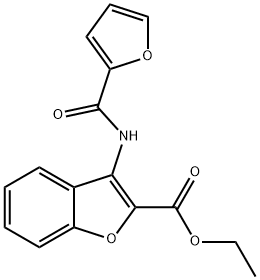 ethyl 3-(furan-2-carboxamido)benzofuran-2-carboxylate Structure