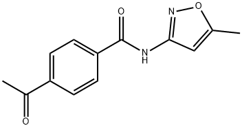 4-acetyl-N-(5-methylisoxazol-3-yl)benzamide Structure