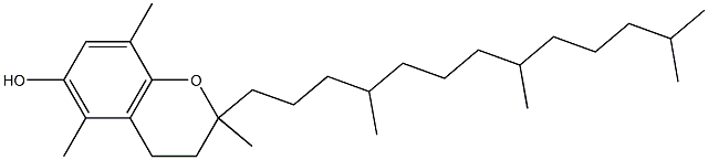 2,5,8-trimethyl-2-(4,8,12-trimethyltridecyl)-3,4-dihydrochromen-6-ol 구조식 이미지