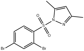 1-(2,4-dibromophenyl)sulfonyl-3,5-dimethylpyrazole 구조식 이미지