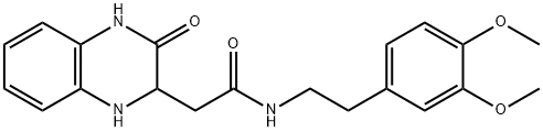 N-(3,4-dimethoxyphenethyl)-2-(3-oxo-1,2,3,4-tetrahydroquinoxalin-2-yl)acetamide Structure