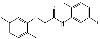 N-(2,5-difluorophenyl)-2-(2,5-dimethylphenoxy)acetamide 구조식 이미지