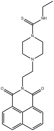 4-(2-(1,3-dioxo-1H-benzo[de]isoquinolin-2(3H)-yl)ethyl)-N-ethylpiperazine-1-carbothioamide Structure