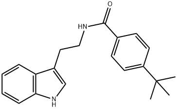 4-tert-butyl-N-[2-(1H-indol-3-yl)ethyl]benzamide 구조식 이미지