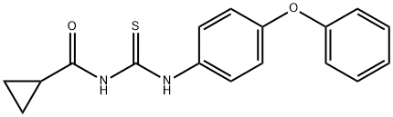 N-{[(4-phenoxyphenyl)amino]carbonothioyl}cyclopropanecarboxamide 구조식 이미지