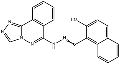 (E)-1-((2-([1,2,4]triazolo[3,4-a]phthalazin-6-yl)hydrazono)methyl)naphthalen-2-ol Structure
