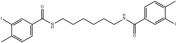 N,N'-1,6-hexanediylbis(3-iodo-4-methylbenzamide) Structure