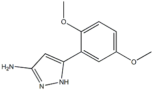 5-(2,5-dimethoxyphenyl)-1H-pyrazol-3-amine Structure