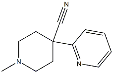 4-Piperidinecarbonitrile,1-methyl-4-(2-pyridinyl)- 구조식 이미지