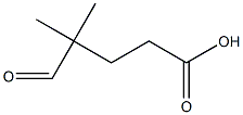 Pentanoic acid, 4,4-dimethyl-5-oxo- Structure