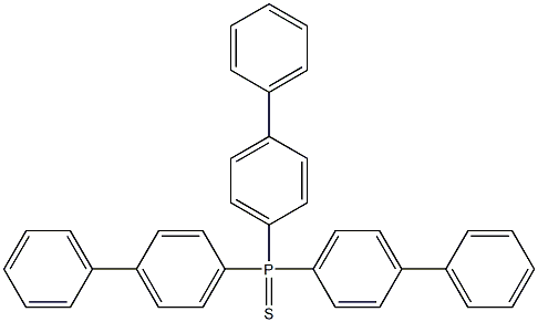 Phosphine sulfide, tris([1,1'-biphenyl]-4-yl)- 구조식 이미지