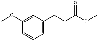 Benzenepropanoic acid, 3-methoxy-, methyl ester 구조식 이미지