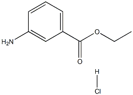 Benzoic acid, 3-amino-, ethyl ester, hydrochloride Structure