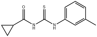 N-{[(3-methylphenyl)amino]carbonothioyl}cyclopropanecarboxamide Structure