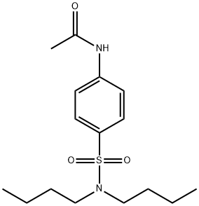 N-[4-(dibutylsulfamoyl)phenyl]acetamide 구조식 이미지