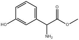 Amino-(3-hydroxy-phenyl)-acetic acid methyl ester 구조식 이미지