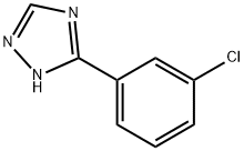 3-(3-Chloro-phenyl)-1H-[1,2,4]triazole 구조식 이미지